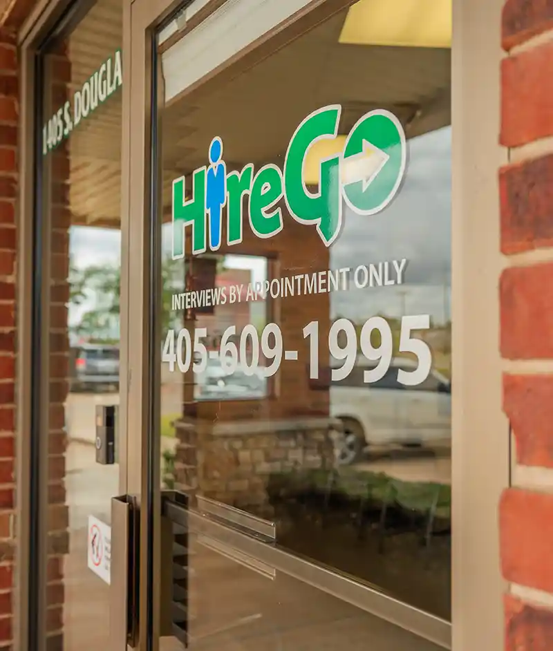 HireGo door sign